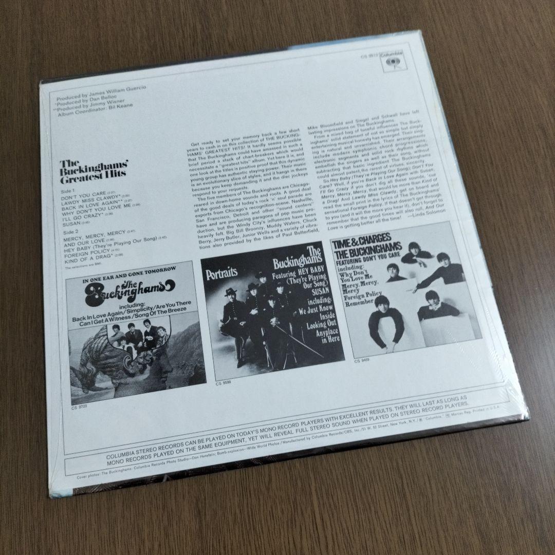 The Buckinghams Greatest Hits Vinyl LP 1969 US Pressing Columbia CS 9812