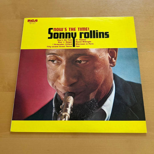 Sonny Rollins Now's The Time! Vinyl LP RCA Japan RGP-1175 Signed Autograph