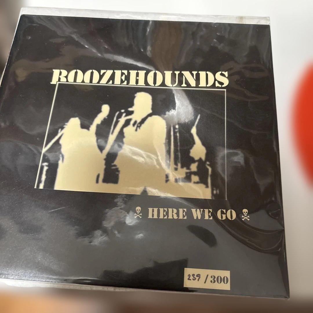 Boozehounds - Here We Go 7" Red Vinyl EP Limited #239/300 Psychobilly Rockabilly