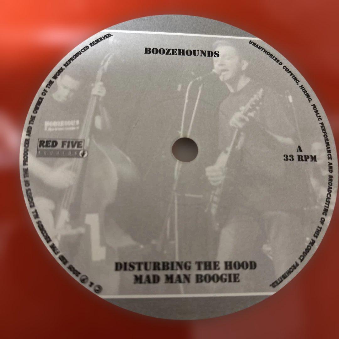 Boozehounds - Here We Go 7" Red Vinyl EP Limited #239/300 Psychobilly Rockabilly
