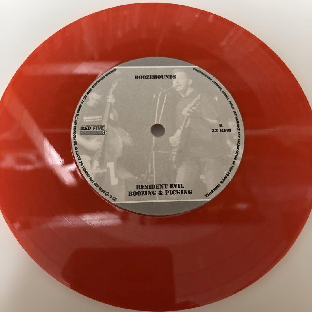 Boozehounds - Here We Go 7" Red Vinyl EP Limited #239/300 Psychobilly Rockabilly