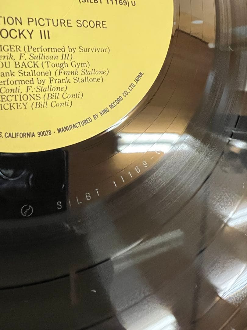 Rocky III Original Motion Picture Score LP 1982 Japan Vinyl Soundtrack w/ Obi