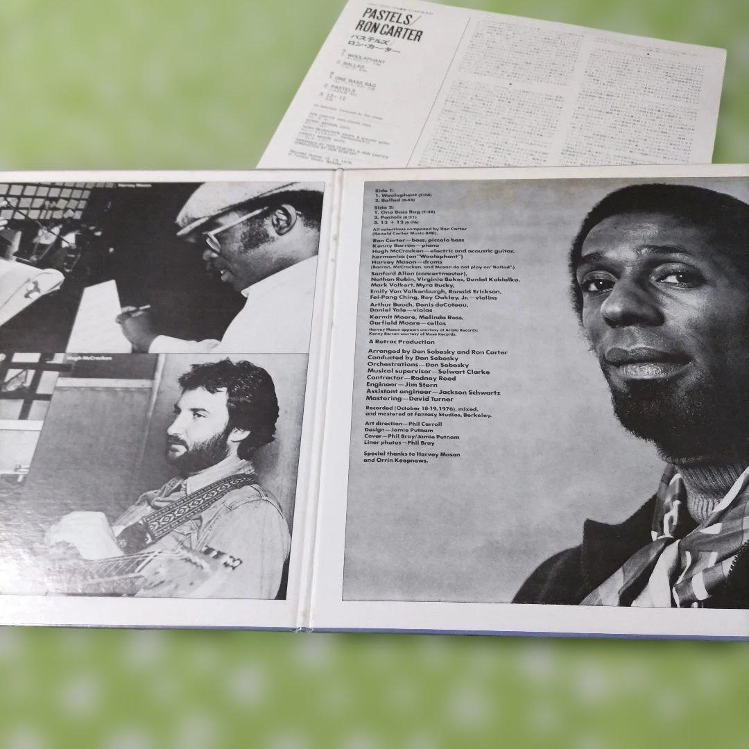 Ron Carter Pastels Japan LP Signed by Ron Carter & Kenny Barron Jazz Vinyl