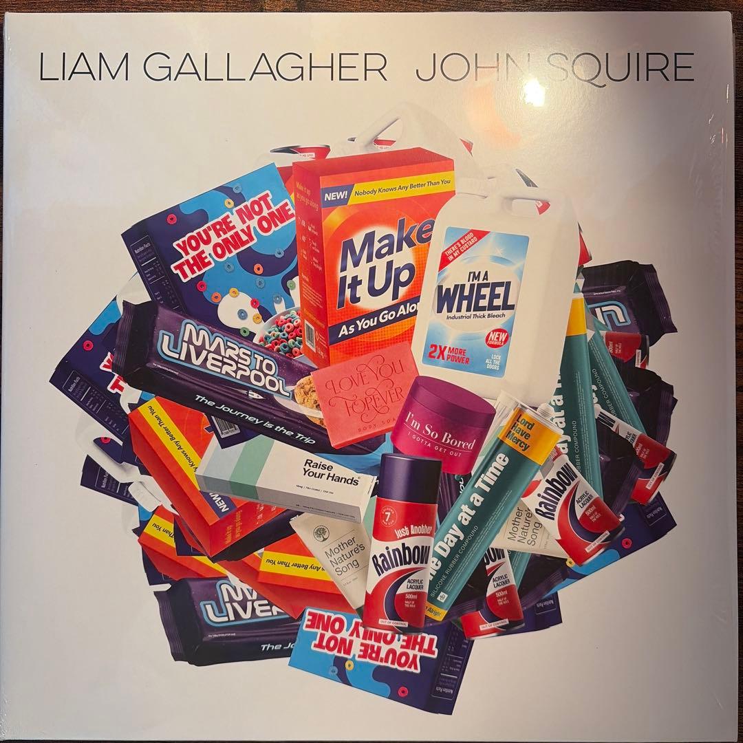 Liam Gallagher & John Squire - Self Titled LP Red & Blue Color Vinyl UK Rock