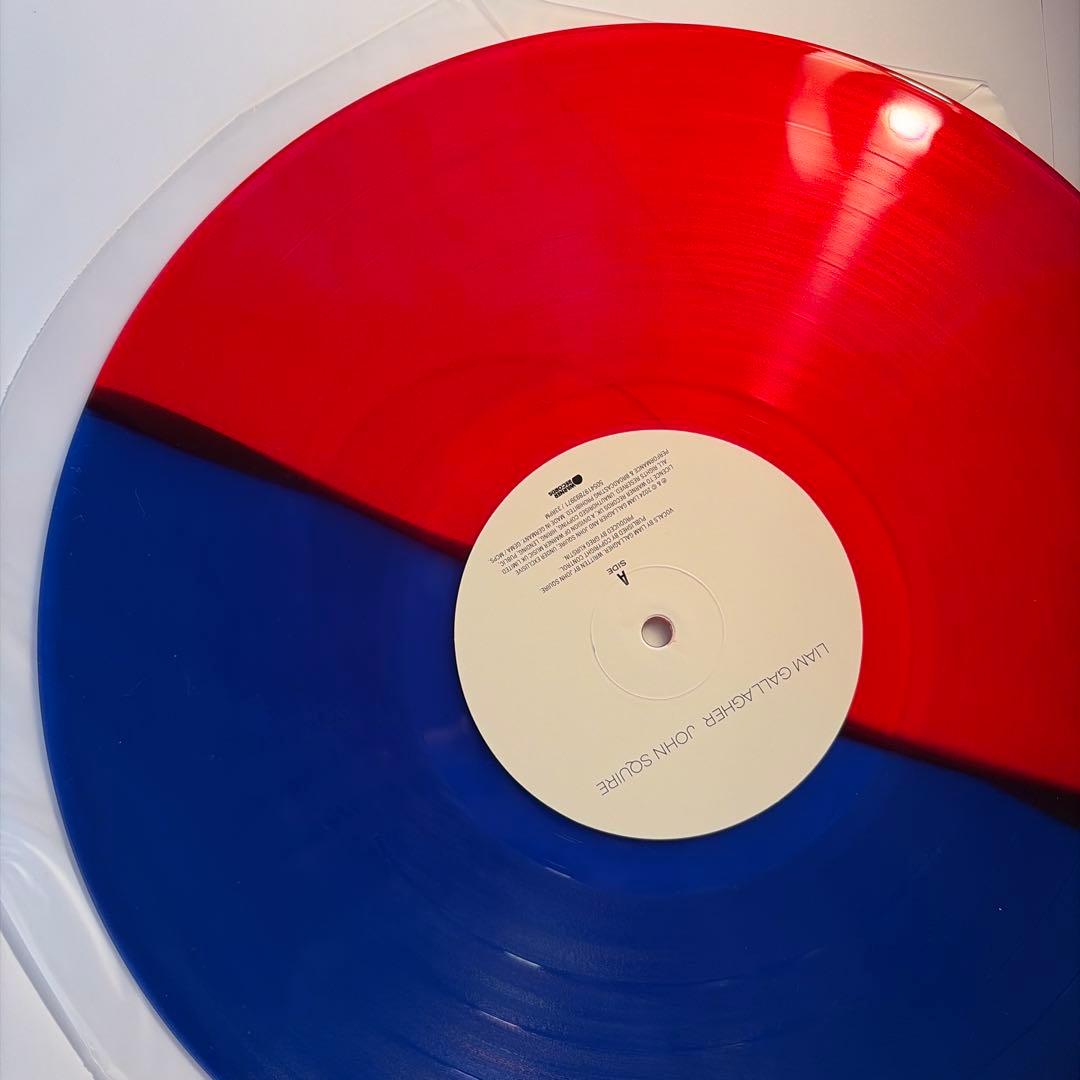Liam Gallagher & John Squire - Self Titled LP Red & Blue Color Vinyl UK Rock