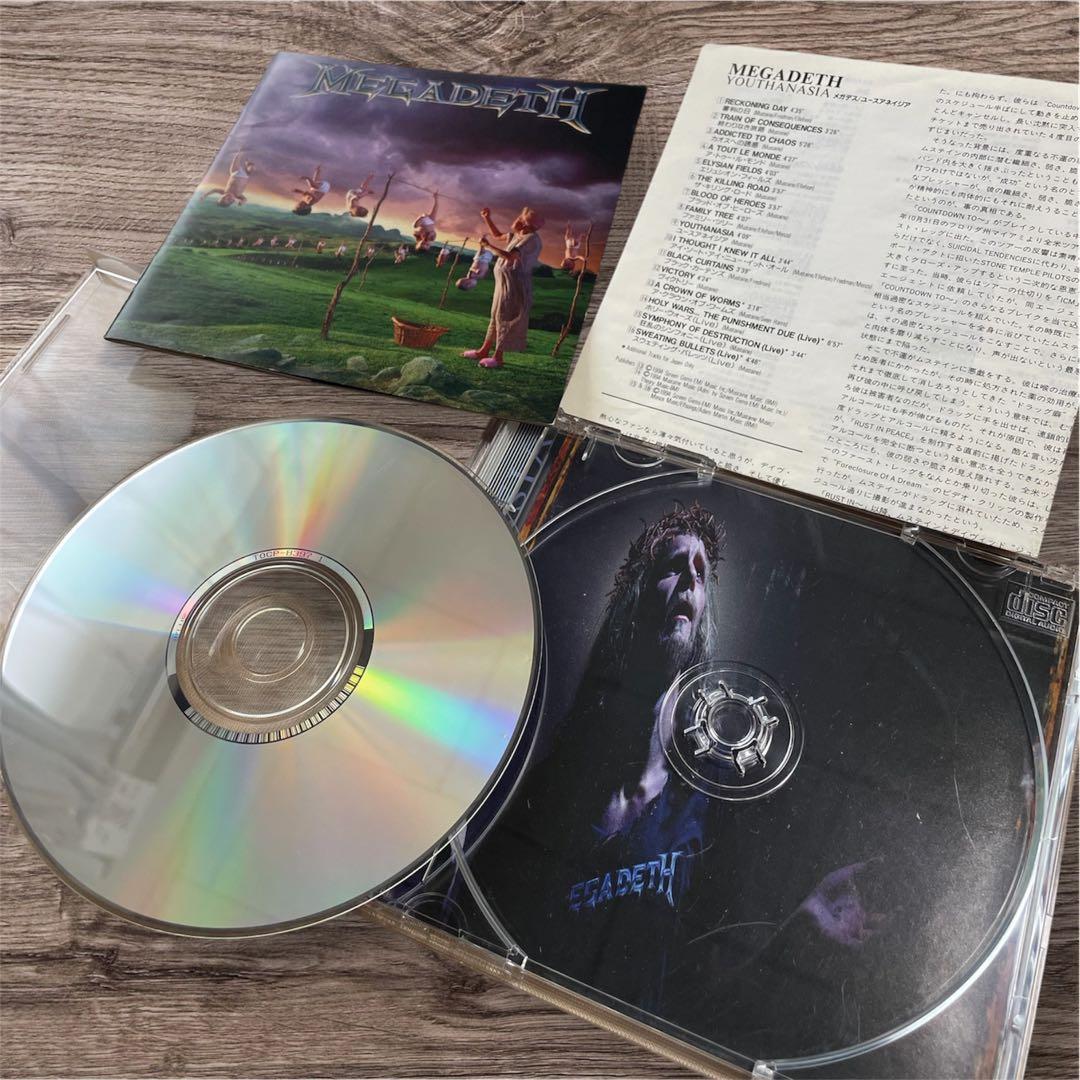 Megadeth Youthanasia CD Japan Press 1994 with Japan-Only Bonus Tracks
