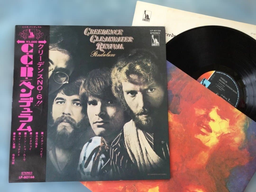 Creedence Clearwater Revival 5 LP Japan Set with Obi & Insert Red Vinyl CCR