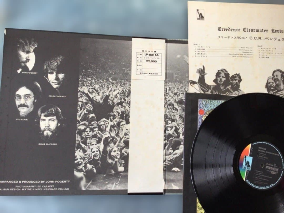 Creedence Clearwater Revival 5 LP Japan Set with Obi & Insert Red Vinyl CCR