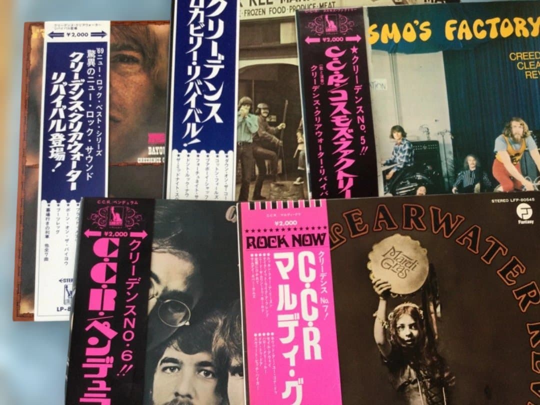 Creedence Clearwater Revival 5 LP Japan Set with Obi & Insert Red Vinyl CCR