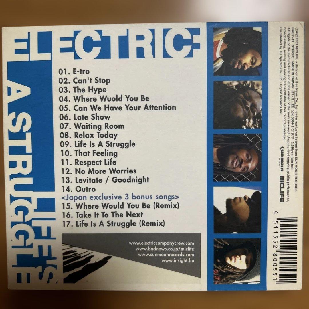 Electric - Life's A Struggle CD Japan Press 2003 with 3 Exclusive Bonus Tracks