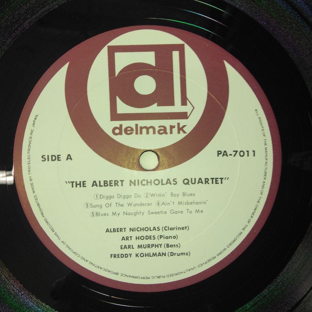 Albert Nicholas Quartet w/ Art Hodes LP Jazz Japan Trio Delmark PA-7011 Obi