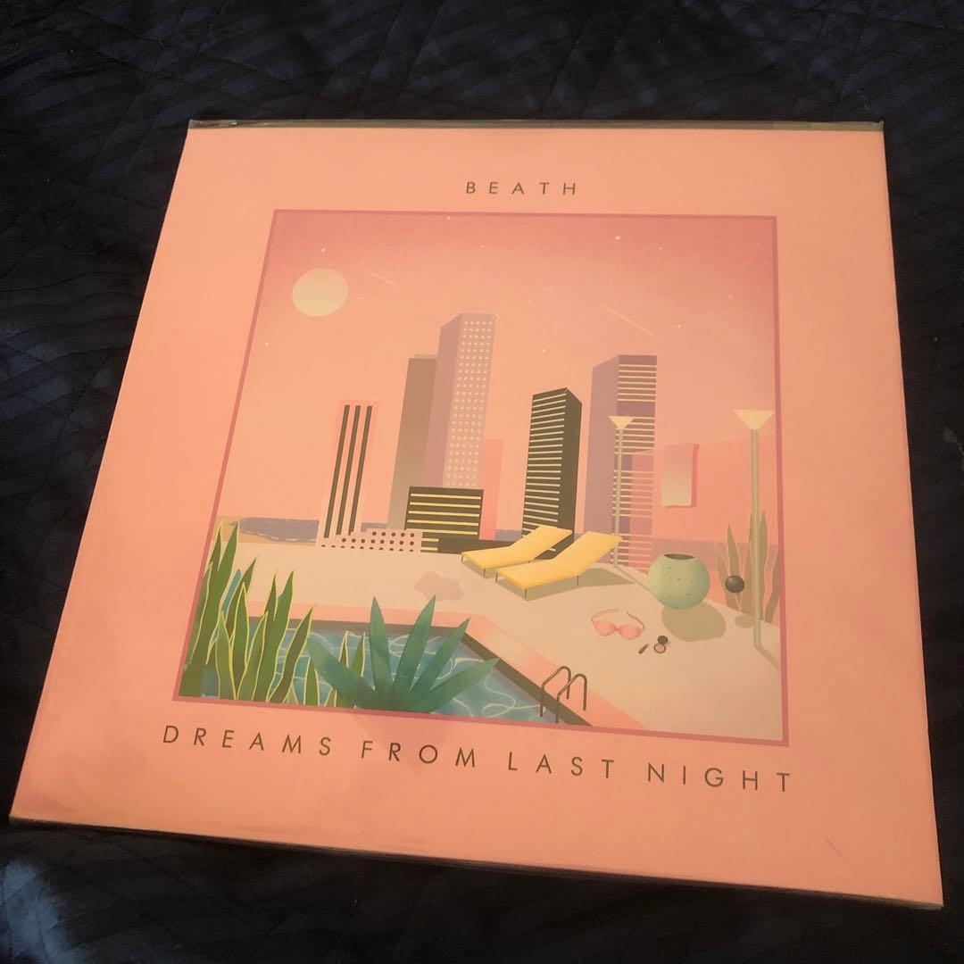 BEATH - Dreams From Last Night Vinyl LP Neon Finger Synthwave City Pop Style