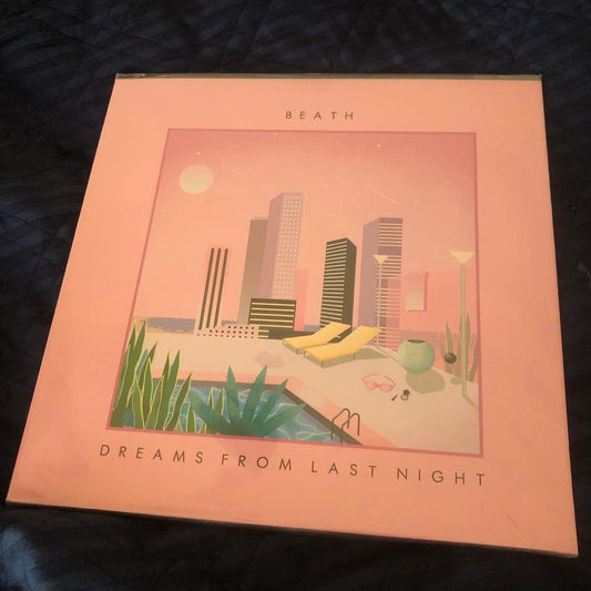 BEATH - Dreams From Last Night Vinyl LP Neon Finger Synthwave City Pop Style