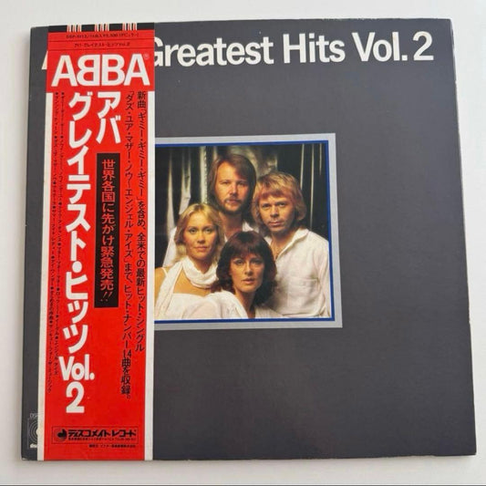 ABBA - Greatest Hits Vol.2 LP Japan Pressing Vinyl Record with Obi Strip