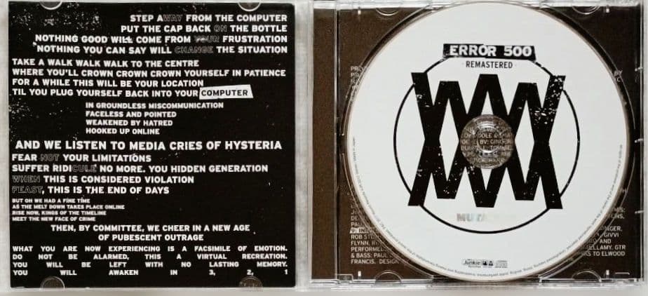 Mutation - Error 500 Remastered CD Japan Press with OBI 2017 Ginger Wildhearts
