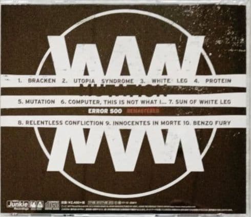 Mutation - Error 500 Remastered CD Japan Press with OBI 2017 Ginger Wildhearts
