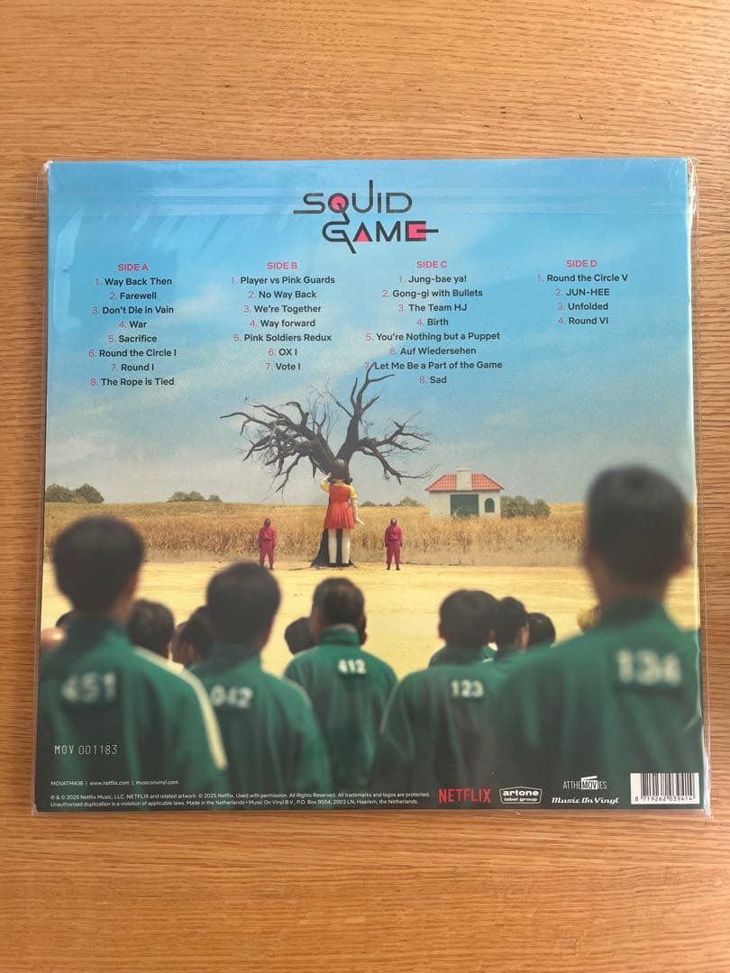 Squid Game Soundtrack Limited POP-UP Deluxe Edition 2LP Vinyl Green Pink