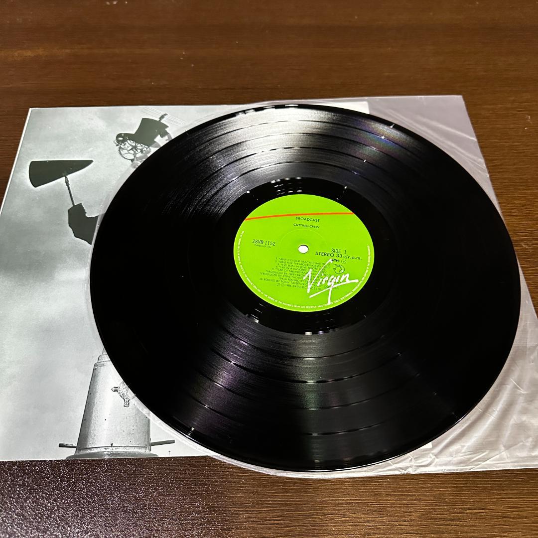 Cutting Crew - Broadcast LP Vinyl 1986 Japan Issue With Insert