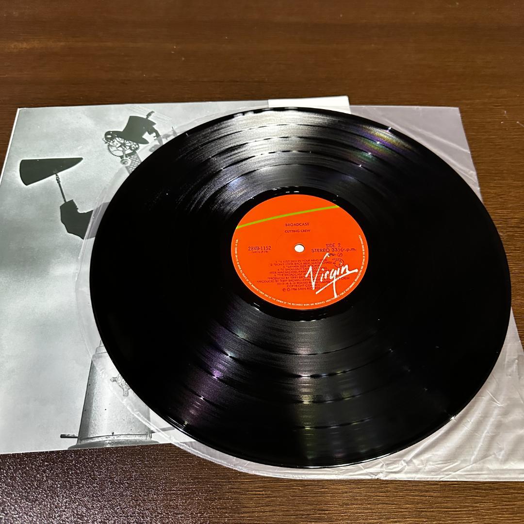 Cutting Crew - Broadcast LP Vinyl 1986 Japan Issue With Insert