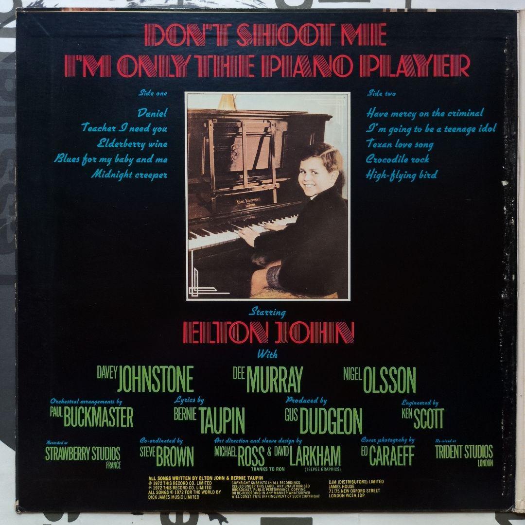 Elton John - Don't Shoot Me I'm Only The Piano Player LP Vinyl Record Japan