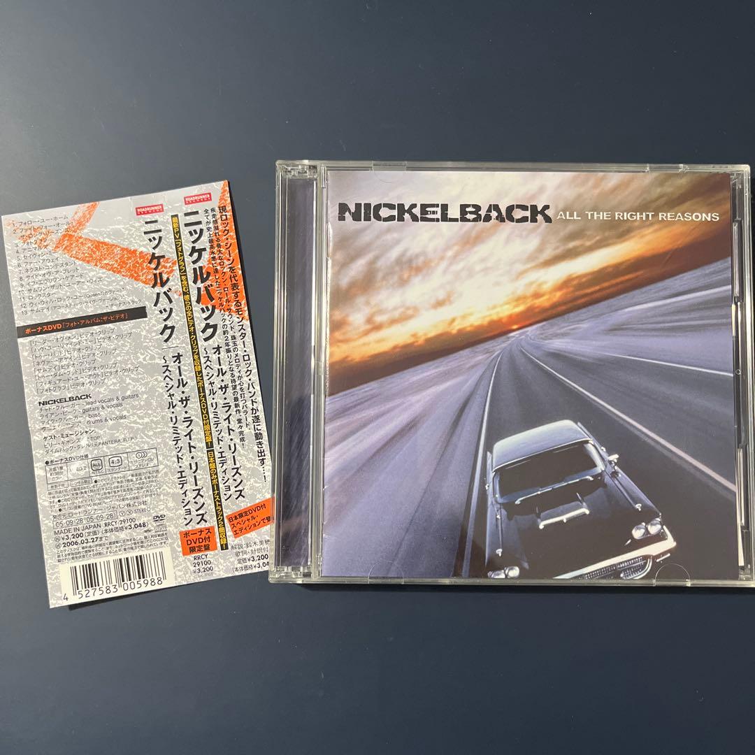 Nickelback All The Right Reasons Japan CD+DVD Special Limited Edition with OBI