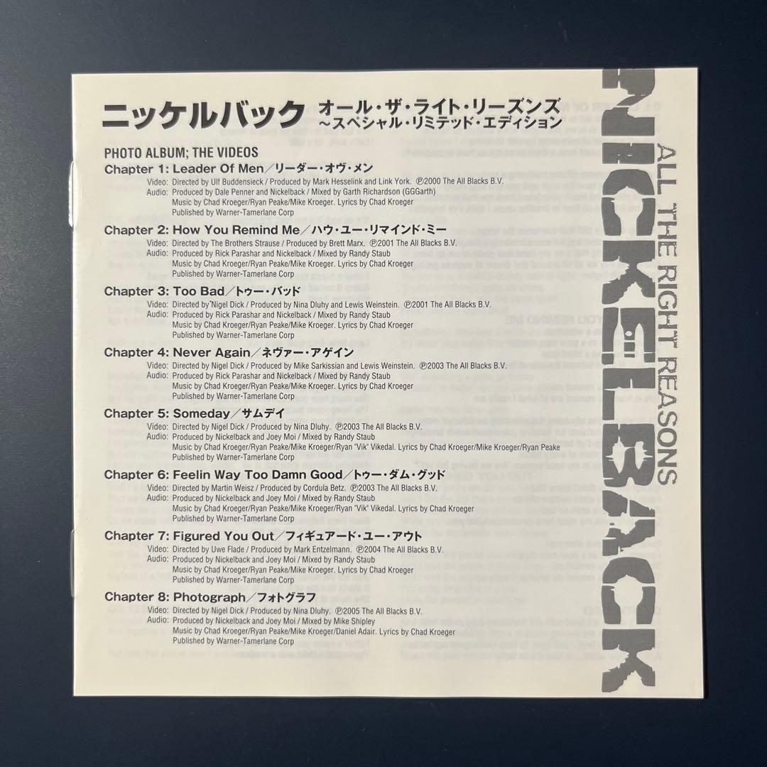 Nickelback All The Right Reasons Japan CD+DVD Special Limited Edition with OBI