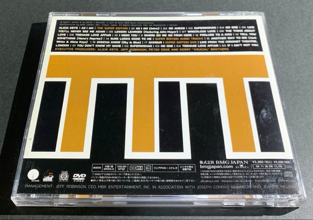 Alicia Keys As I Am The Super Edition Japan Press CD+DVD with OBI 2008