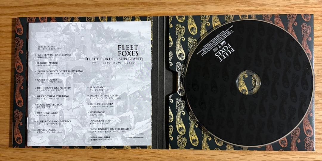 Fleet Foxes - Fleet Foxes + Sun Giant Japan CD Limited Edition w/ OBI TRCP-53