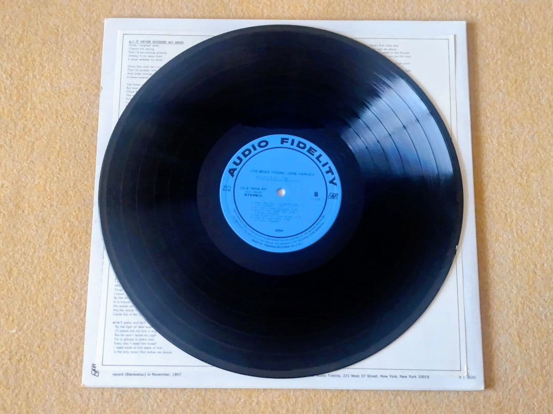 Jane Harvey - I've Been There Japan LP Vinyl Jazz Vocal Ray Ellis 1964 Recording