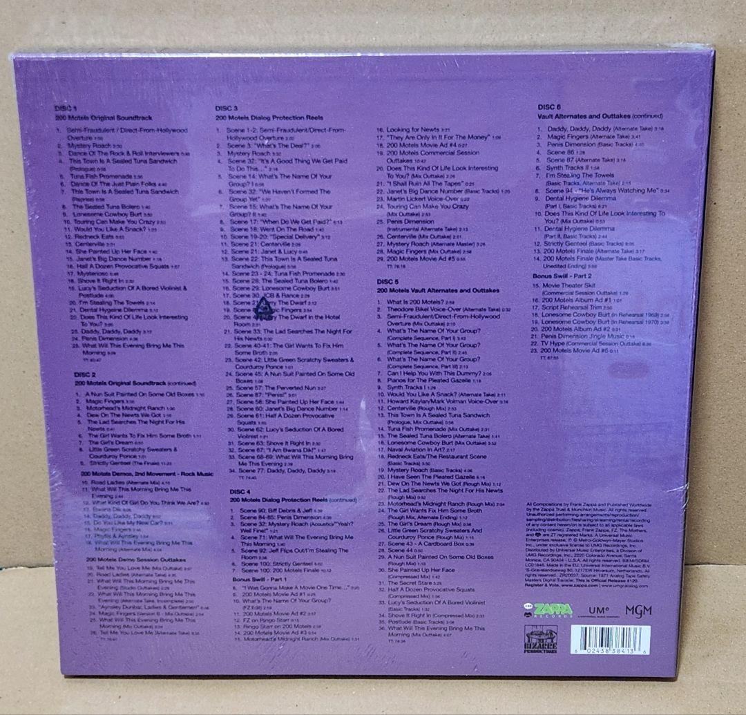 Frank Zappa 200 Motels 6CD Limited Unopened Shrink Signed Music Import | Japansoundstore