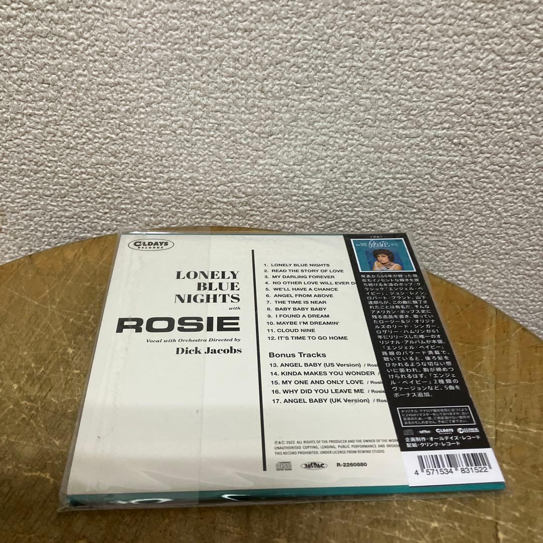 Rosie - Lonely Blue Nights CD, Japan Paper Sleeve Edition, ODR7152, 2022
