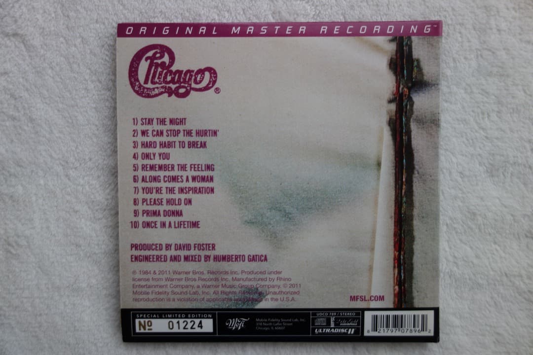 Chicago - 17 Mobile Fidelity SACD, UltraDisc II, Limited Numbered Edition 2011