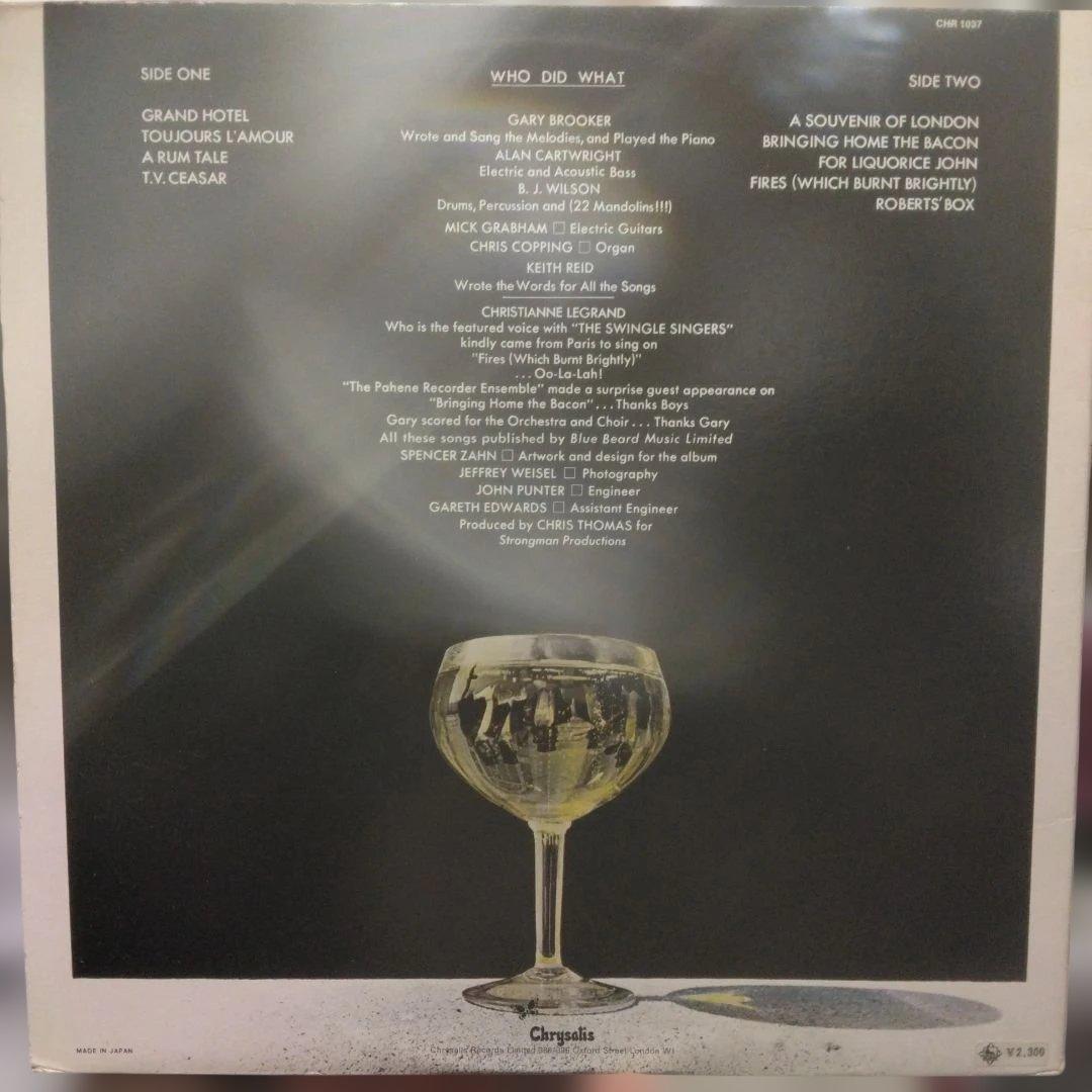 Procol Harum Grand Hotel 1973 Japan LP First Pressing Booklet Art Rock Vinyl