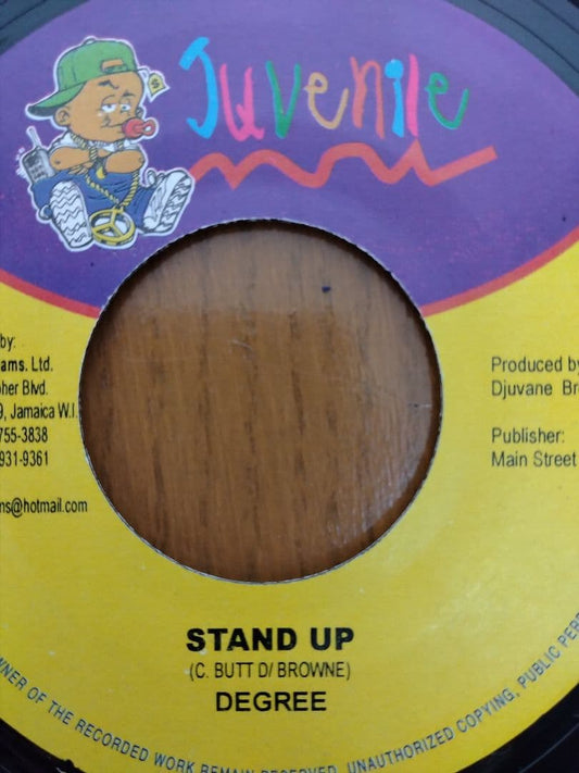DEGREE Stand Up 7-Inch Single Juvenile Records Jamaica Dancehall Vinyl