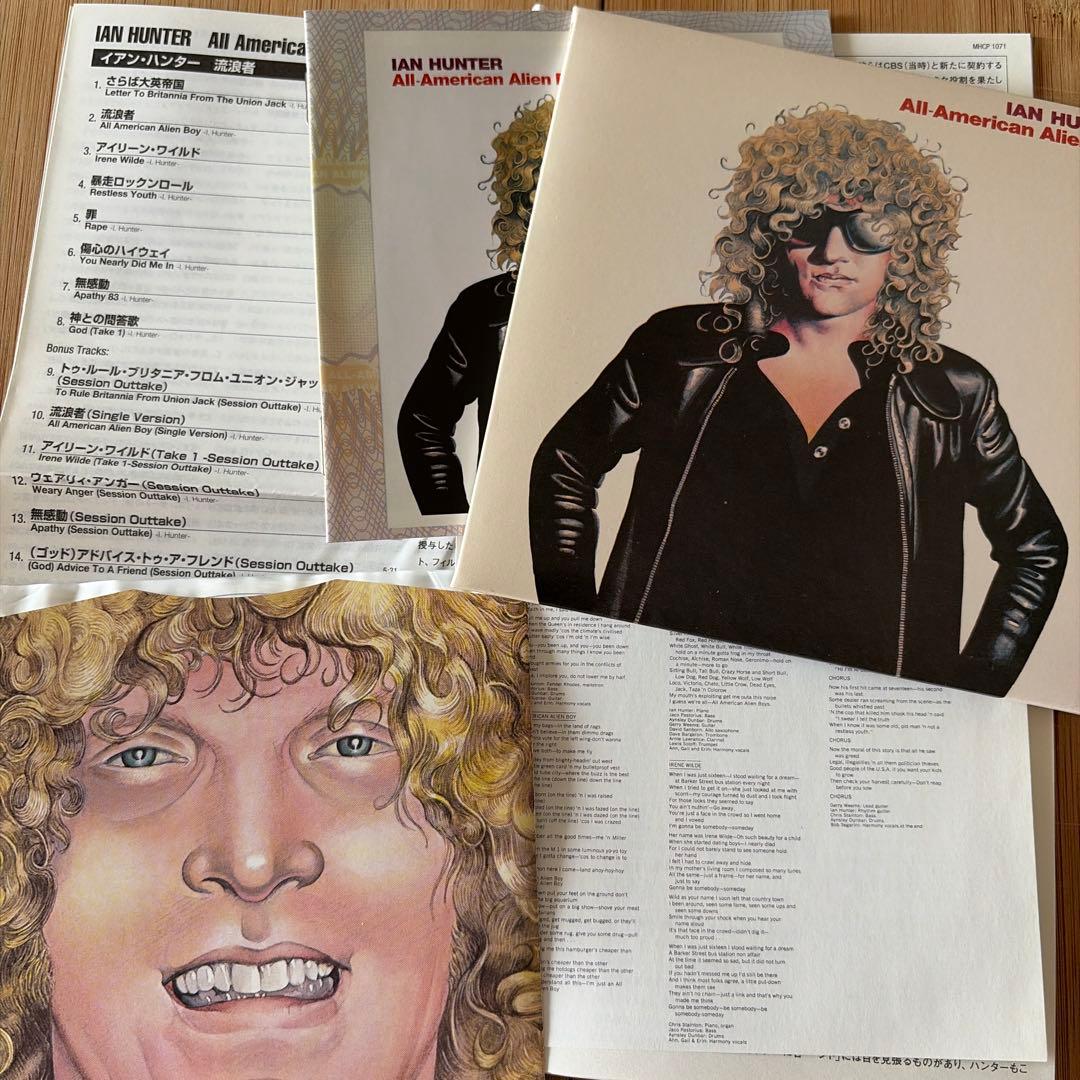 Ian Hunter All American Alien Boy CD Paper Sleeve Japan Press Bonus Tracks 2006