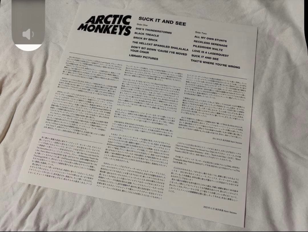 Arctic Monkeys - Suck It And See LP Japan Pressing with Obi Strip