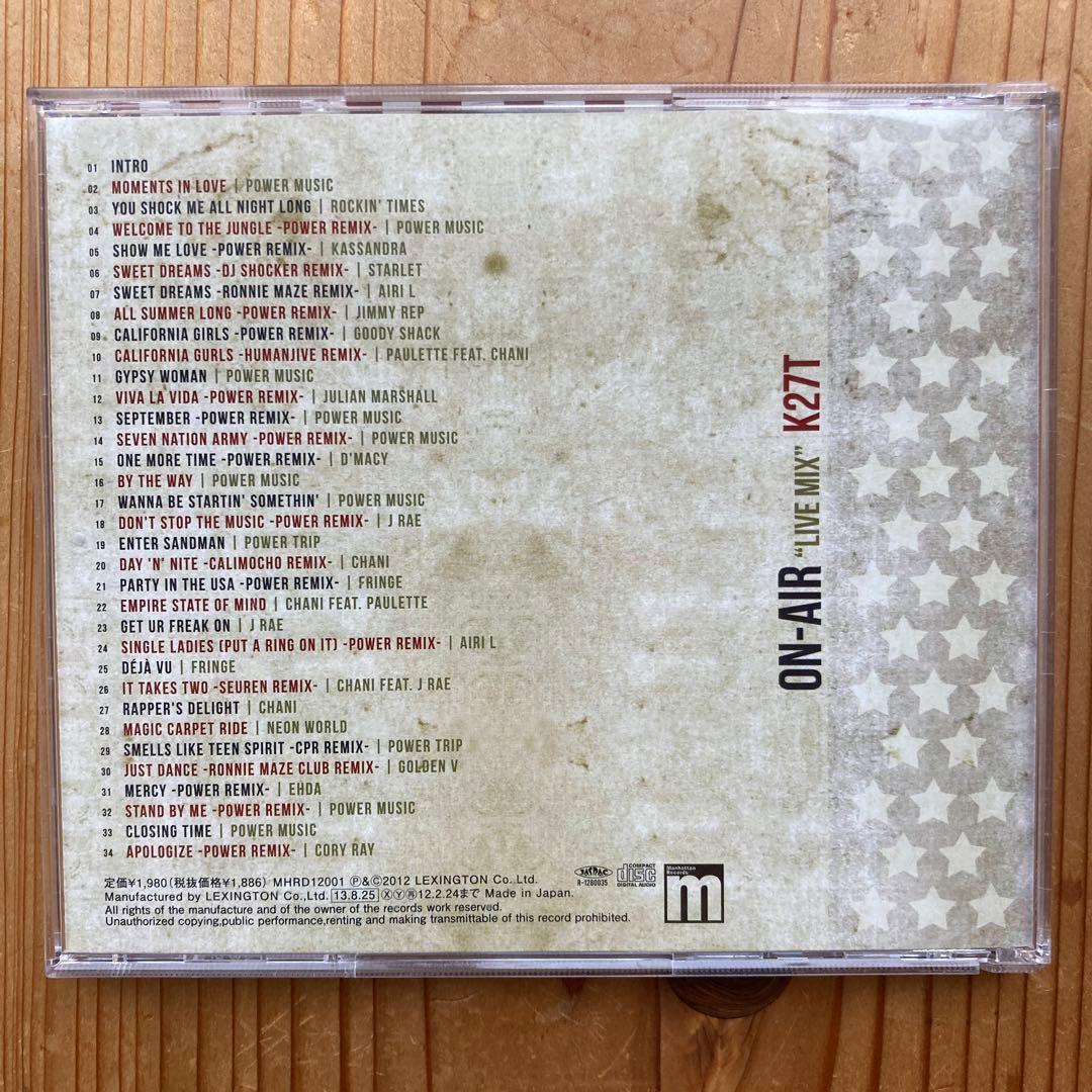 K27T ON-AIR "LIVE MIX" Japan Press CD Manhattan Records DJ Mix 34 Tracks
