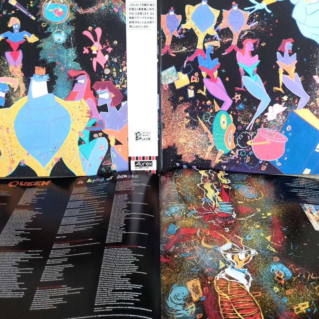 QUEEN A Kind of Magic LP Original 1986 Japan Pressing Obi Strip Vinyl Record