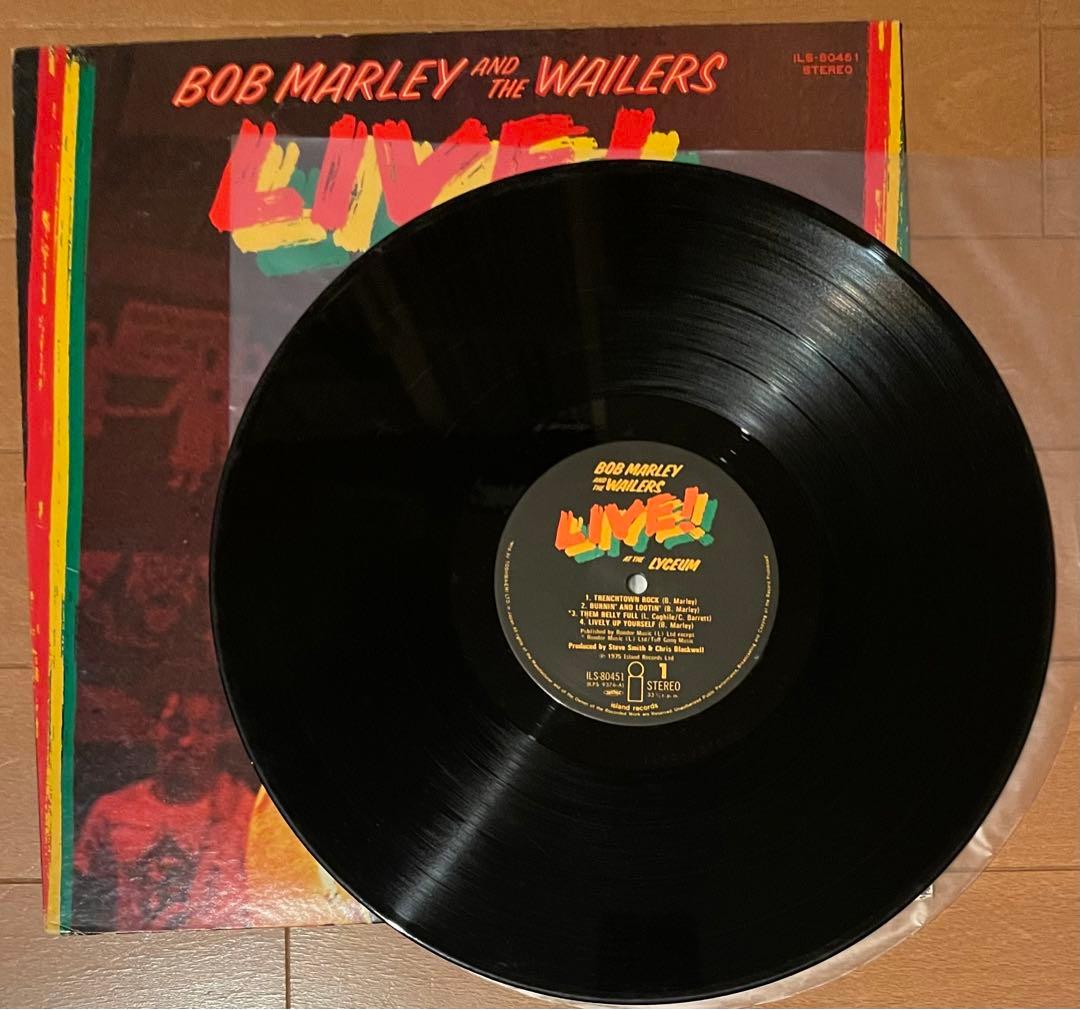Bob Marley & The Wailers Live! LP Japan Pressing Vinyl Record ILS-80451