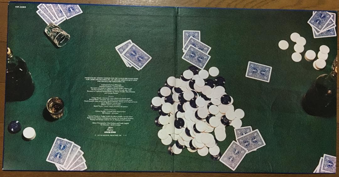 The Allman Brothers Band Win, Lose or Draw LP Vinyl 1975 Japan Gatefold Insert