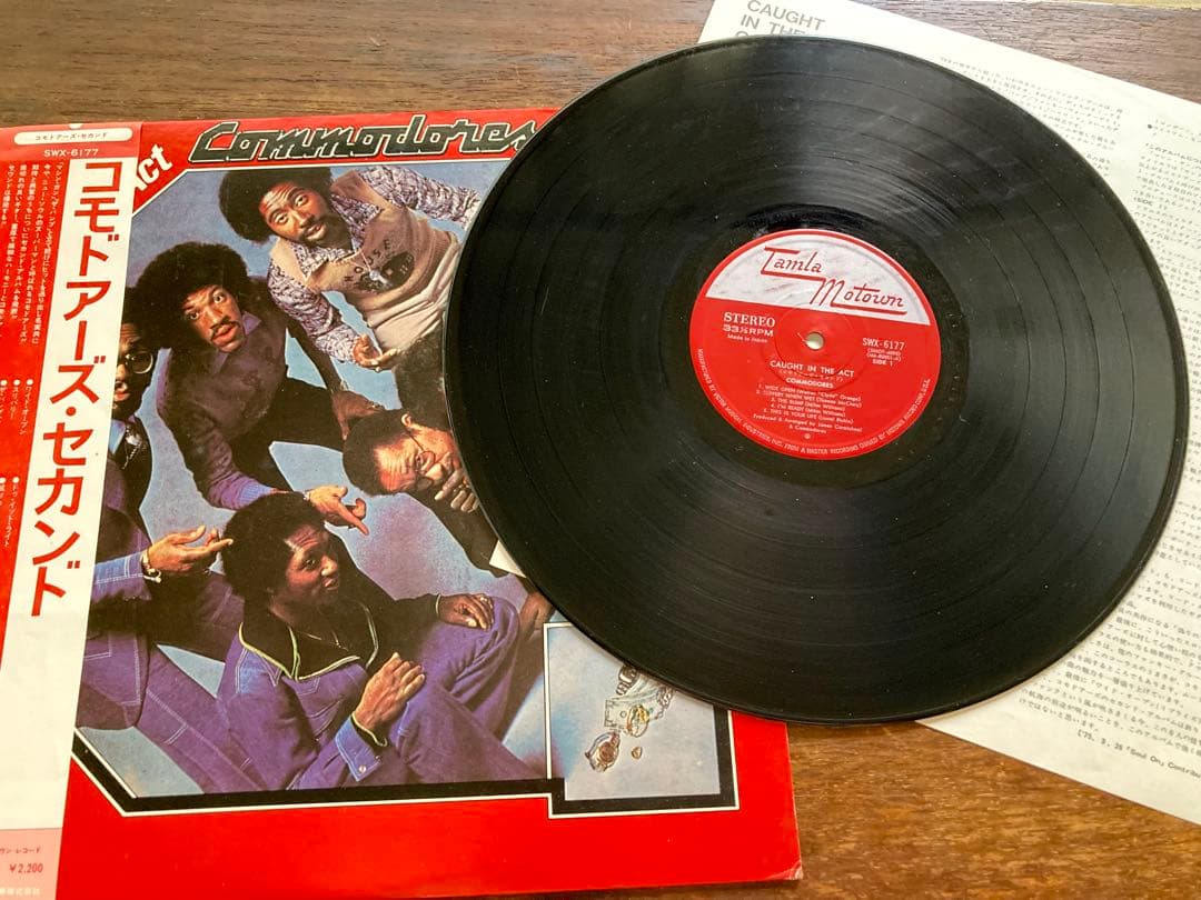 Commodores - Caught In The Act Vinyl LP Japan Original w/ Obi 1975 Funk Soul