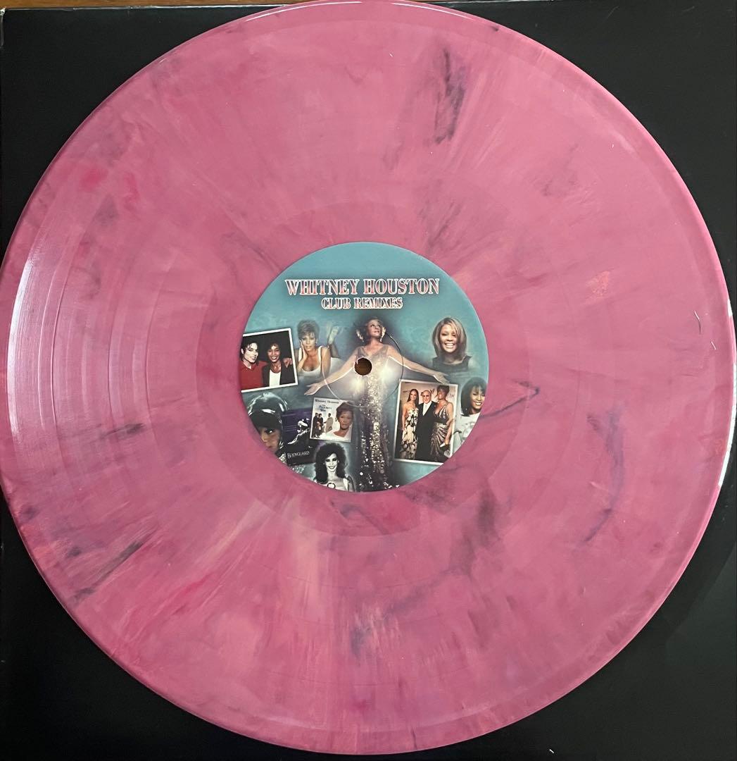 Whitney Houston Club Remixes Limited Edition Pink Marble Vinyl LP Record