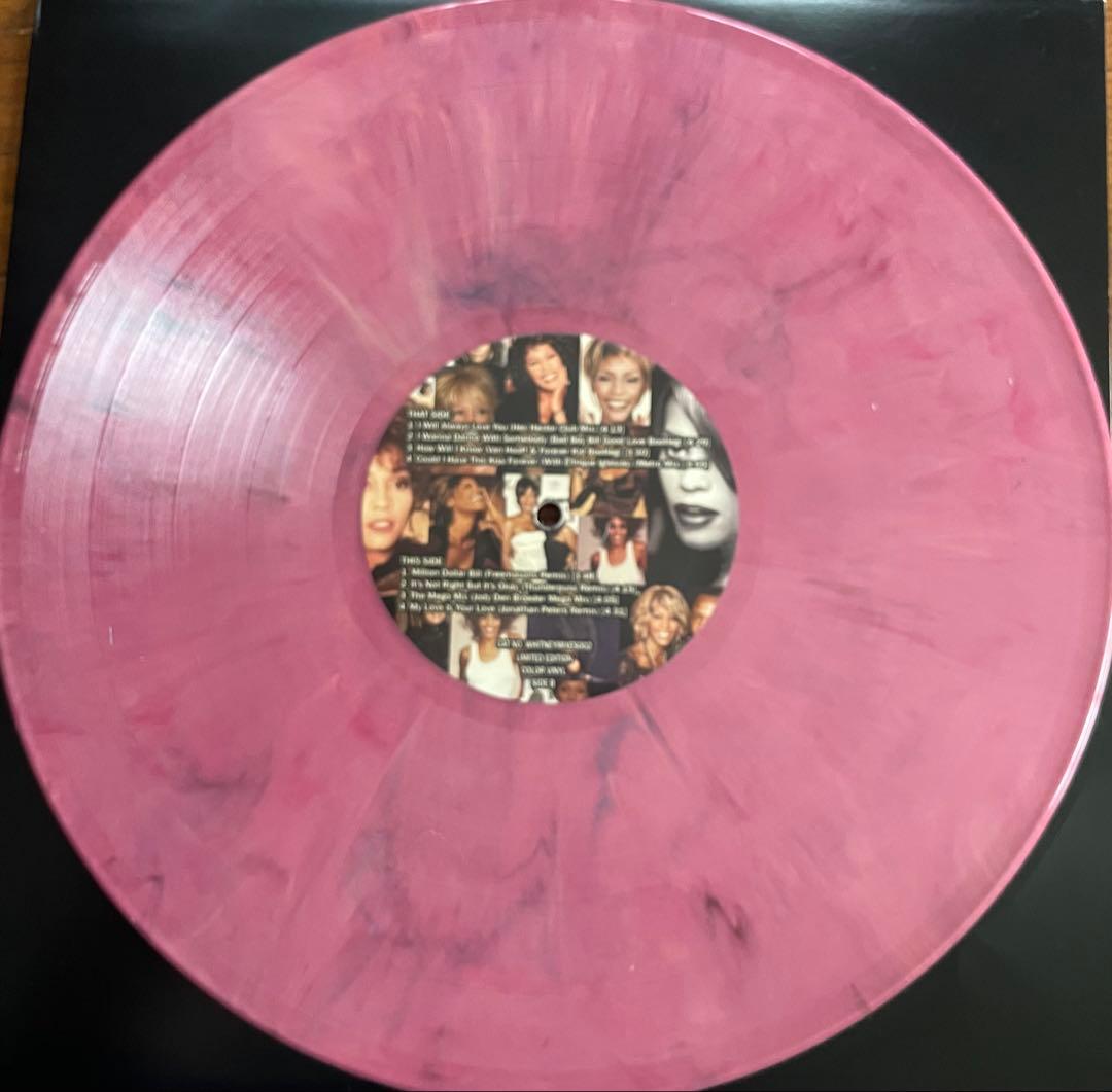 Whitney Houston Club Remixes Limited Edition Pink Marble Vinyl LP Record