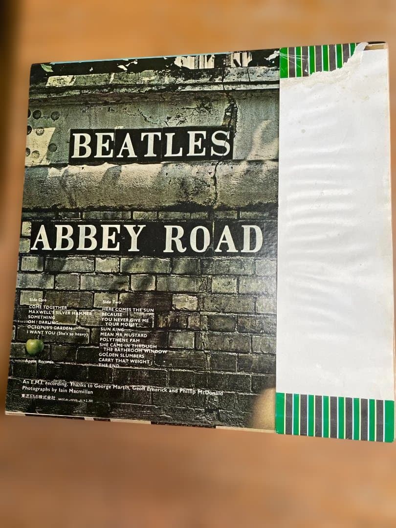 The Beatles Abbey Road Japan LP Vinyl Record Apple AP-8815 Obi Insert
