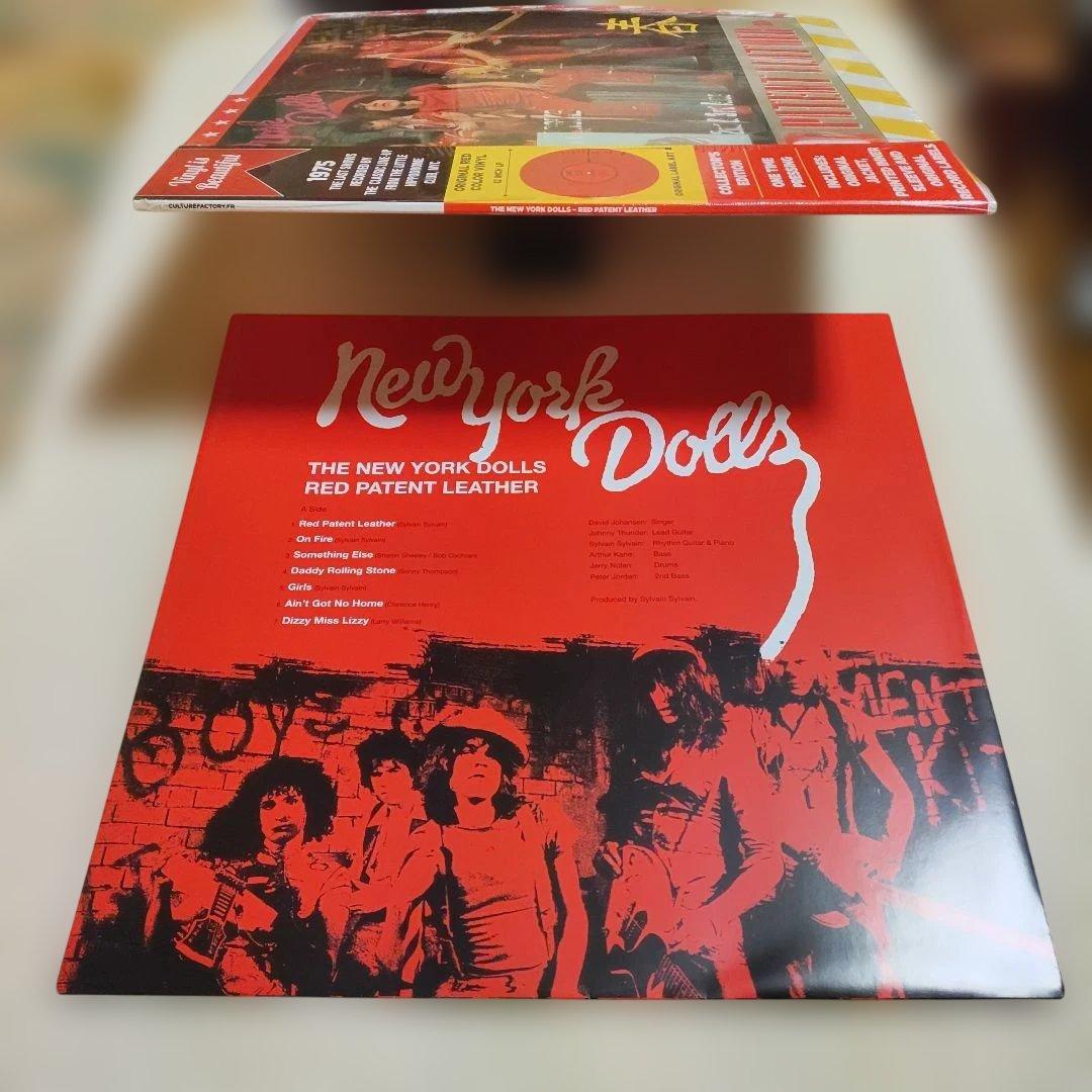 New York Dolls Red Patent Leather LP Red Vinyl 1975 Live Rare EU Pressing