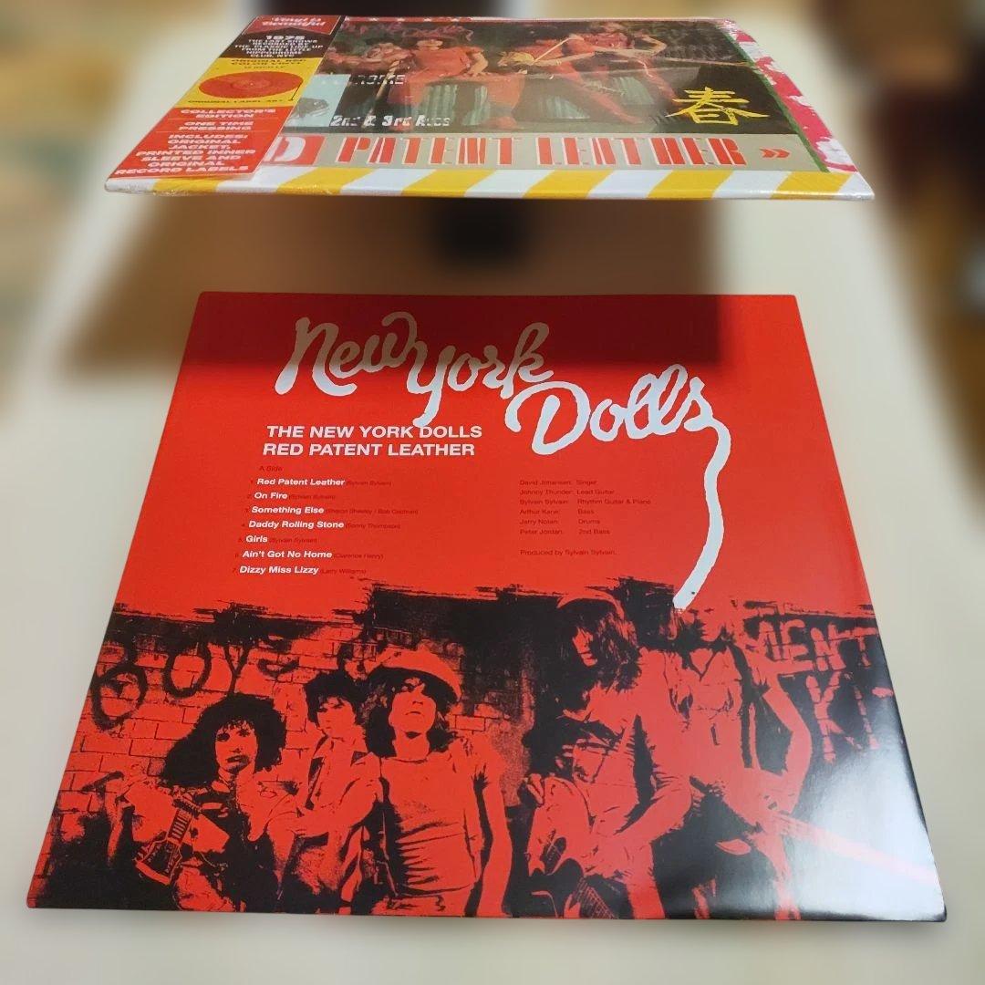 New York Dolls Red Patent Leather LP Red Vinyl 1975 Live Rare EU Pressing