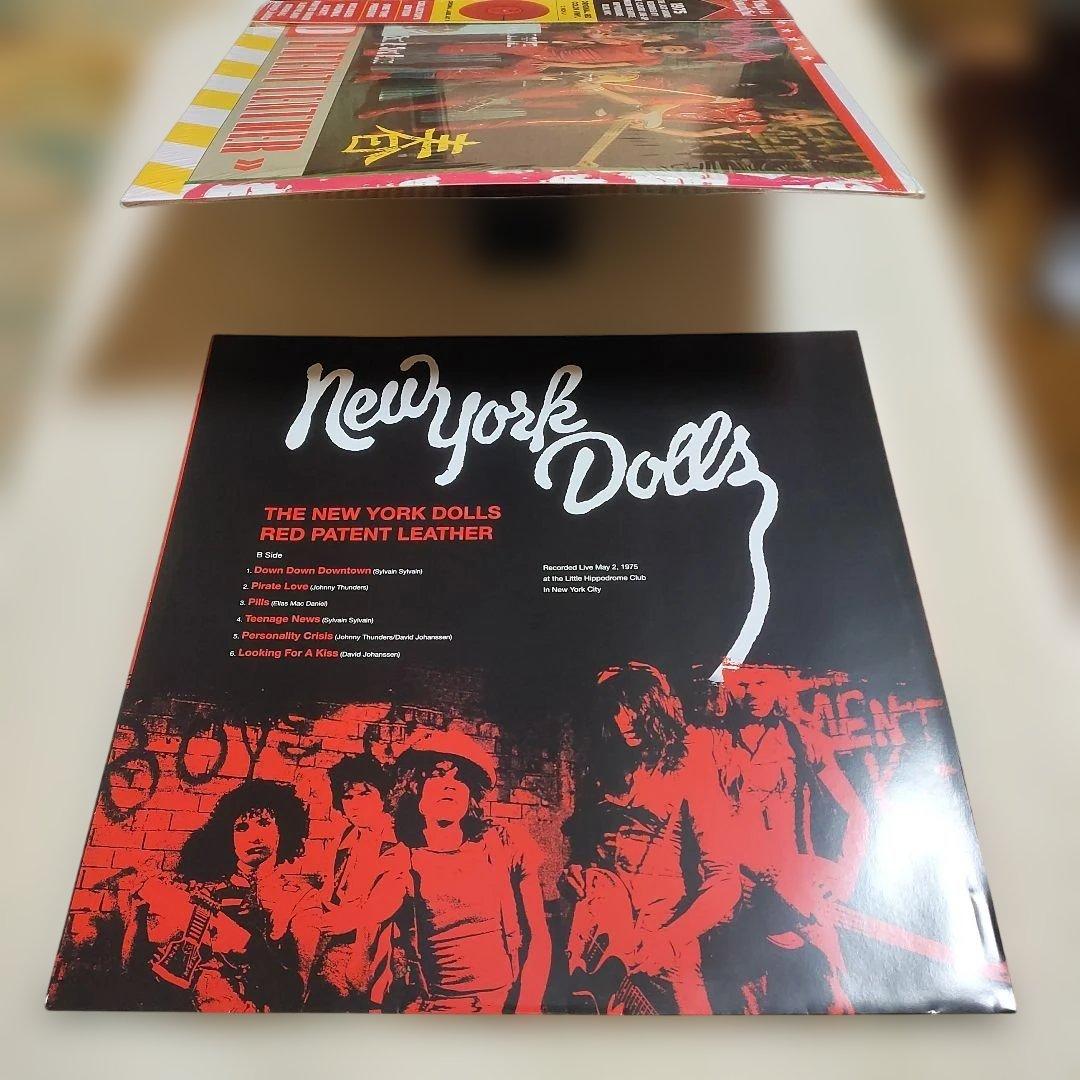 New York Dolls Red Patent Leather LP Red Vinyl 1975 Live Rare EU Pressing