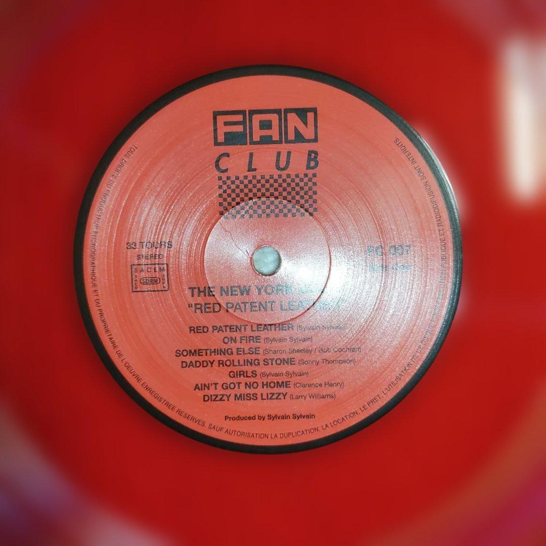 New York Dolls Red Patent Leather LP Red Vinyl 1975 Live Rare EU Pressing