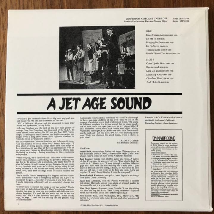 Jefferson Airplane Takes Off CD Paper Sleeve Japan Press with OBI 8 Bonus Tracks
