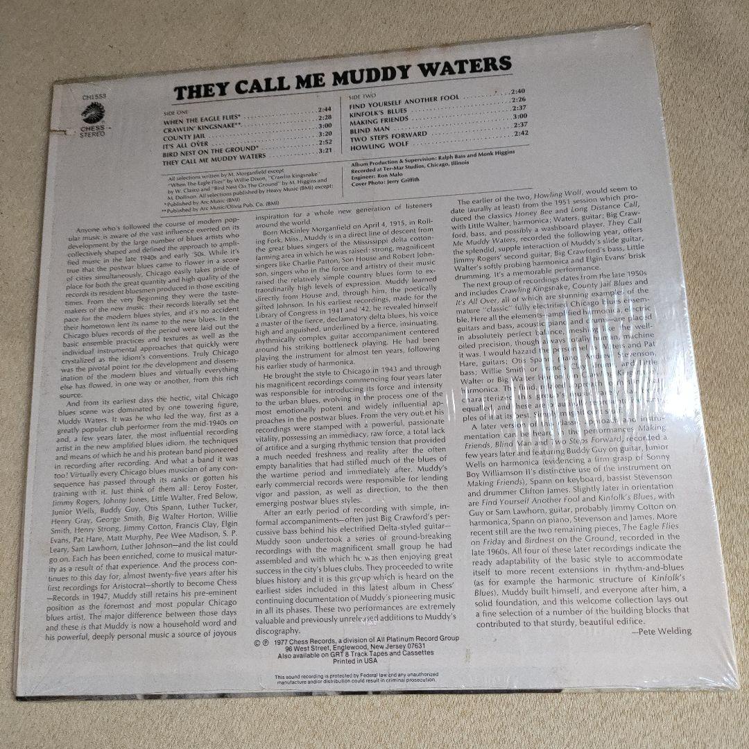 Muddy Waters They Call Me Muddy Waters Vinyl LP Chess Records 1977 Blues